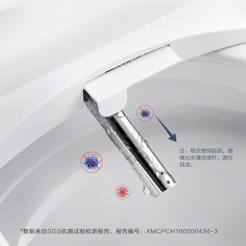 海尔(Haier)即热式智能马桶全自动一体式电动恒温冲水 脚踢翻盖冲刷 停电冲水坐便器洁身器H1-4026U1高清大图