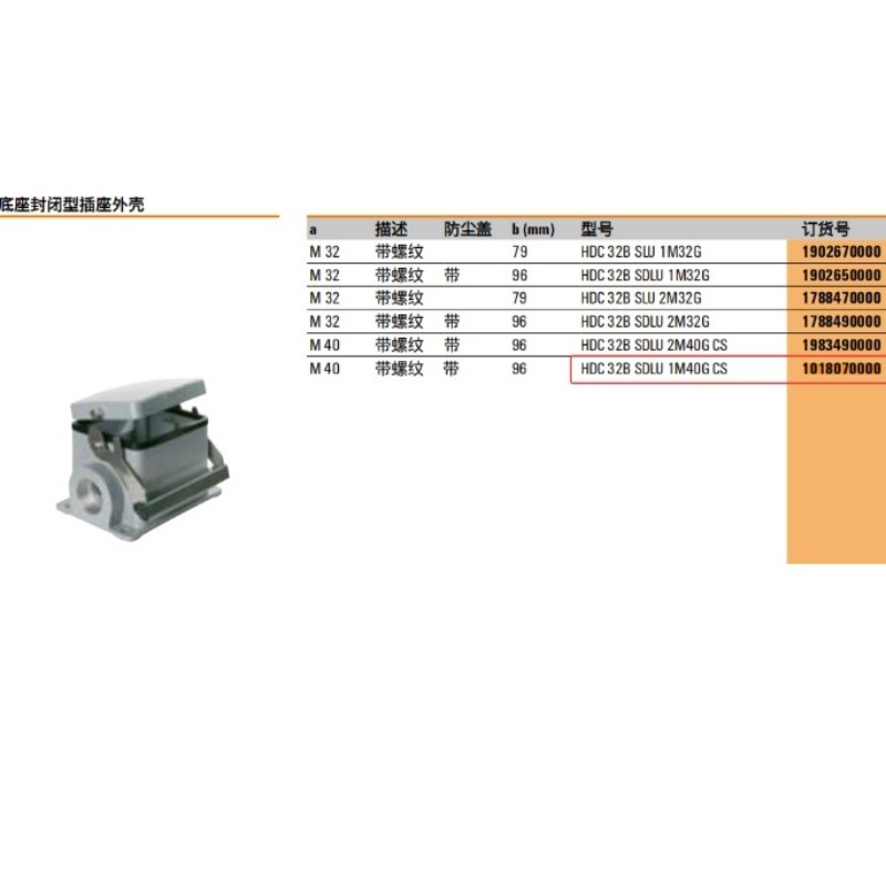 纳基德NOGIDER重载连接器底座外壳HDC RockStar 1164290000
