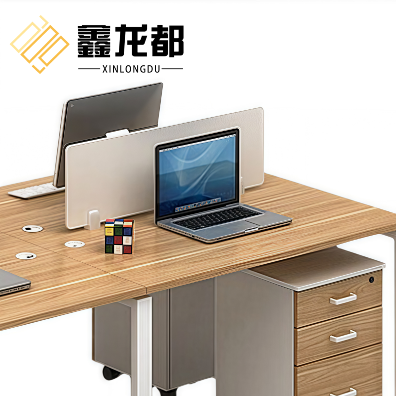 鑫龙都职员桌2.4米张高清大图