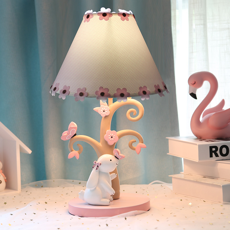 兔子台灯ciaa儿童卧室床头灯公主房可爱女孩卡通温馨浪漫ins少女装饰
