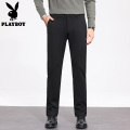 【高端针织】花花公子商务休闲西裤男款新款直筒百搭长裤子春季