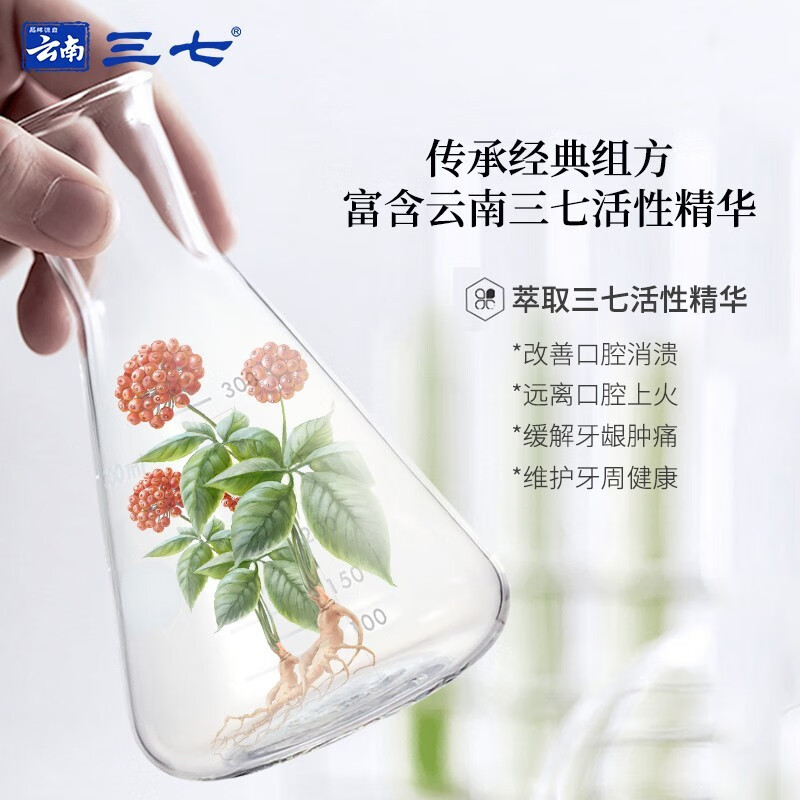 云南三七专效清火消止牙膏60g*3支高清大图