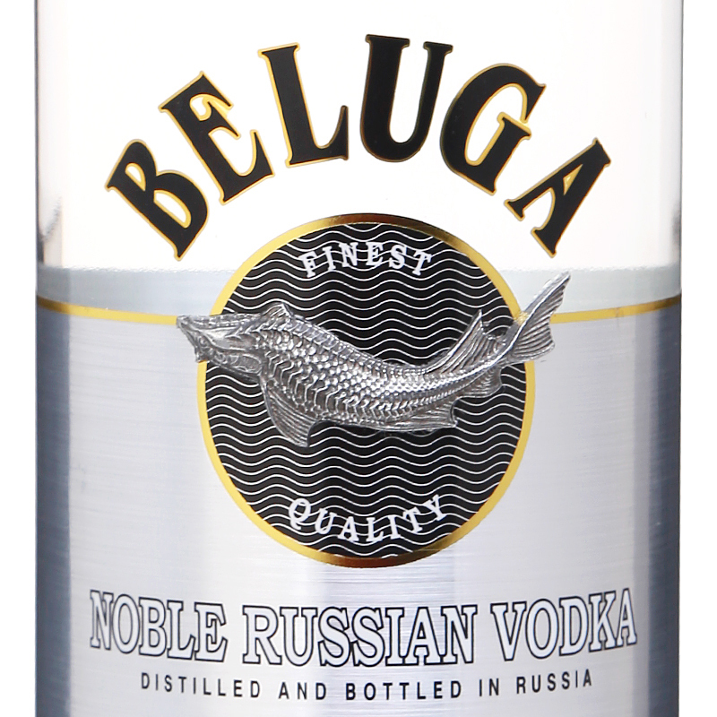 俄罗斯进口白桦bh鲟鱼伏特加beluganoblevodka白鲸洋酒鸡尾酒40500ml