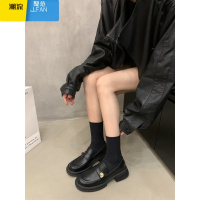 聚范英伦单鞋高级感百搭黑色乐福鞋加绒女鞋配裙子法式小皮鞋jk鞋