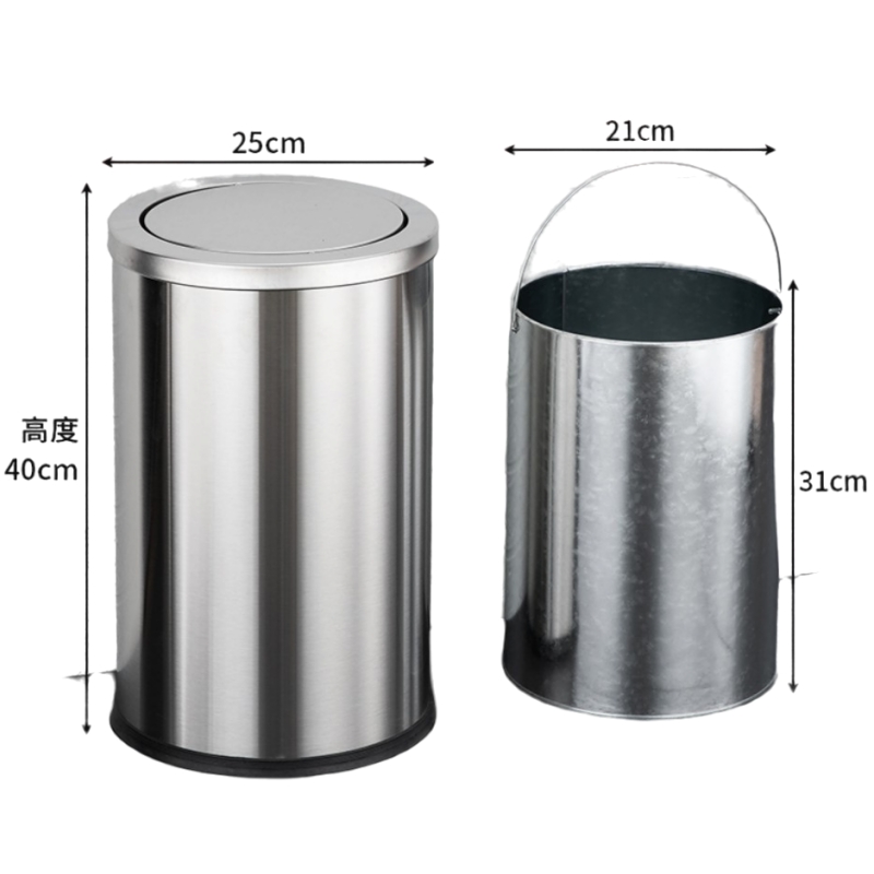 豫汉迎翻盖垃圾桶多规格高清大图