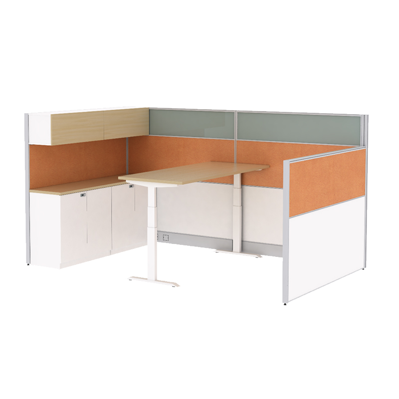 臻远ZYGW-140屏风工作卡位职员桌主管经理办公桌高清大图