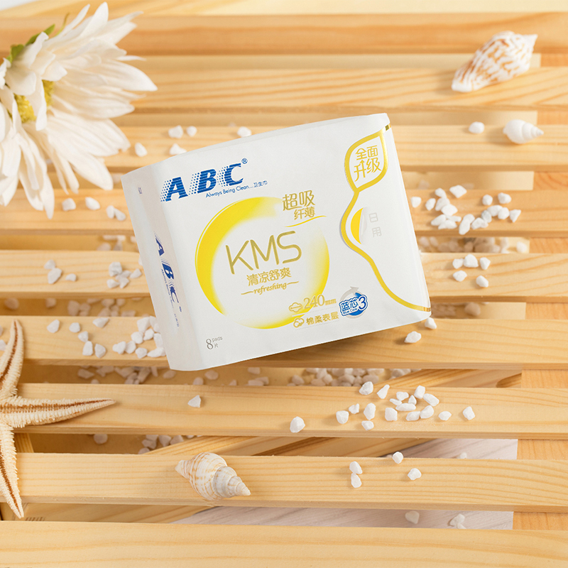 ABC卫生巾日用 纤薄棉柔240mm*8片*6包姨妈巾高清大图