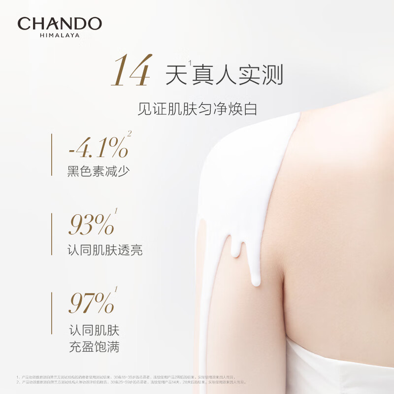 自然堂(CHANDO) 嫩白保湿乳(全身用)280mL高清大图