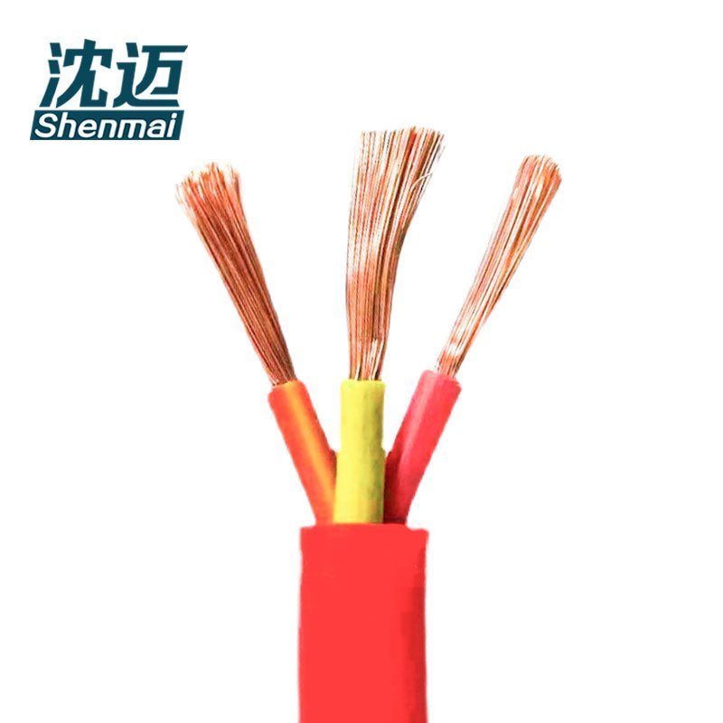 沈迈 铜芯硅橡胶耐高温电缆 YGCR-3*10平方 1米高清大图