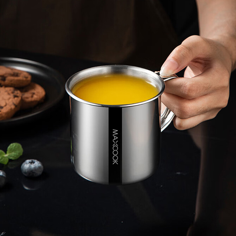 MAXCOOK美厨口杯240ml不锈钢单层小巧便捷儿童款MCB5165高清大图