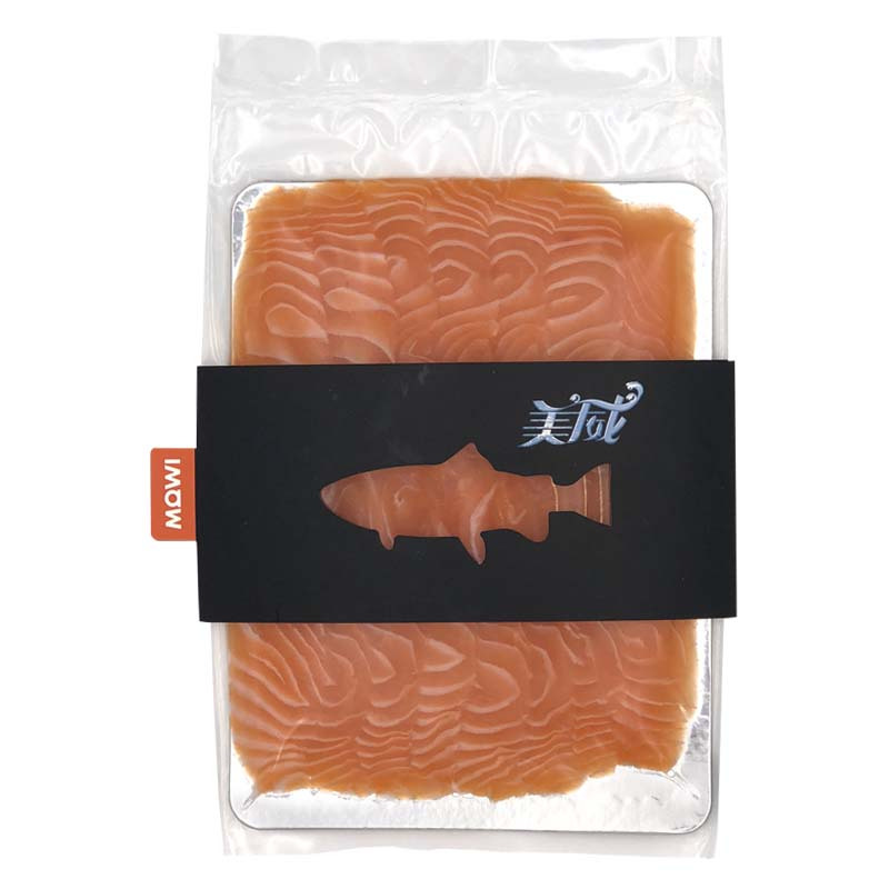 美威 进口冰鲜三文鱼刺身(大西洋鲑)100g 去皮去刺 可生食 海鲜水产