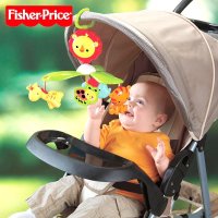 Fisher Price费雪缤纷动物豪华床铃Y6599塑料玩具适合0岁起宝宝
