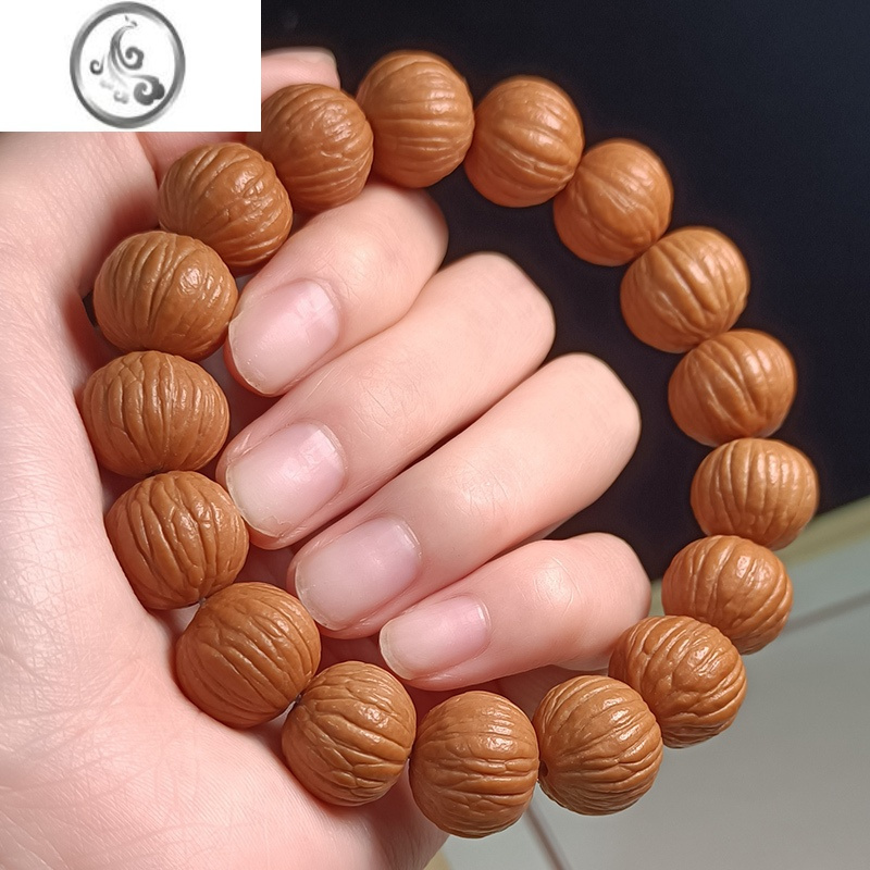 jimi猴头土豪串京八棱小核桃手串凤羽猴头南瓜桩男女单圈佛珠文玩手链