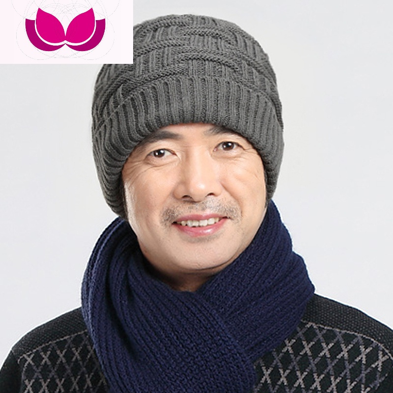 七斓帽子七斓老人帽子男士冬天老年人帽冬季毛线帽爸爸帽加厚加绒保暖中老年帽 价格图片品牌报价 苏宁易购瑞驰服装专营店