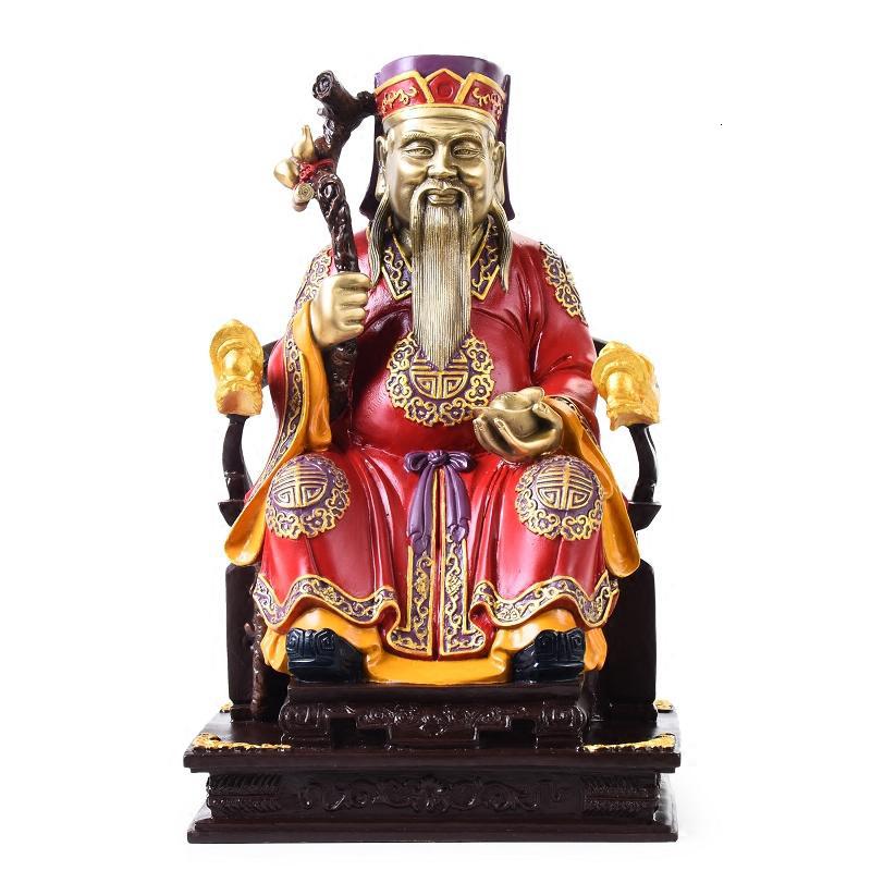 美帮汇土地公土地婆神像 铜福德正神家用供奉商家守护神摆件高清大图