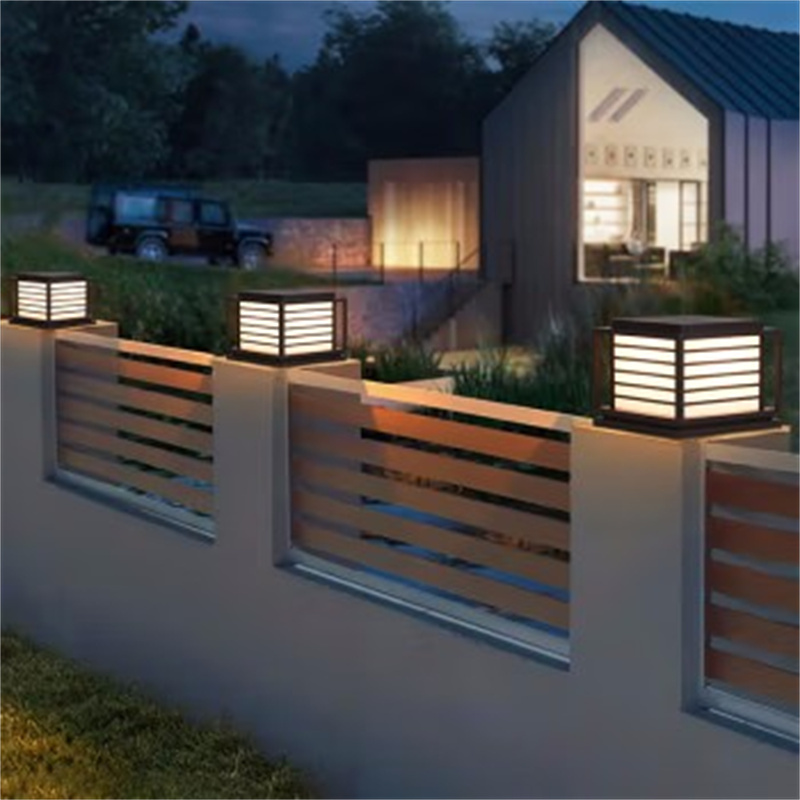 丰甲太阳能柱头灯fj1651户外庭院灯景观太阳能市电两用款280280220mm