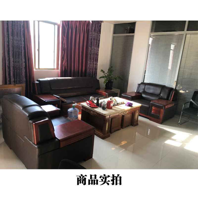 鸿业盛大(HONG YE SHENG DA)-1242办公家具 办公沙发 单个三人沙发高清大图