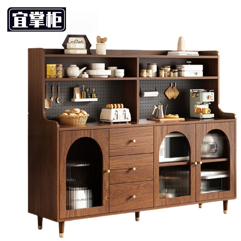 宜掌柜 收纳 储物茶水柜 置物柜1.6米三门三抽台