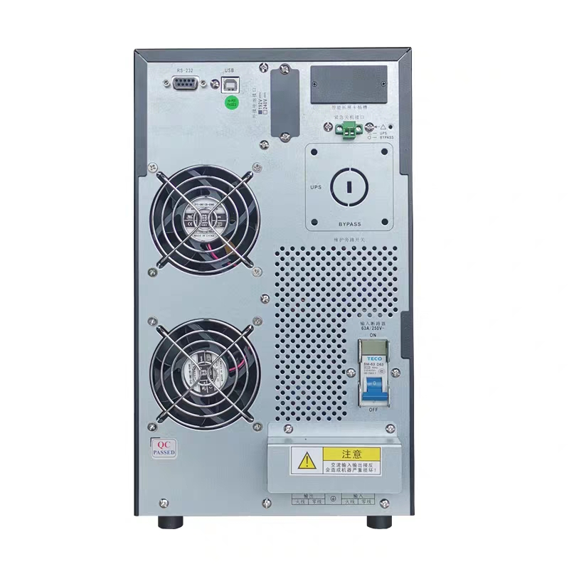 科华YTR1106L高频在线式UPS不间断电源6KVA/4800W稳压电源UPS主机 无电池