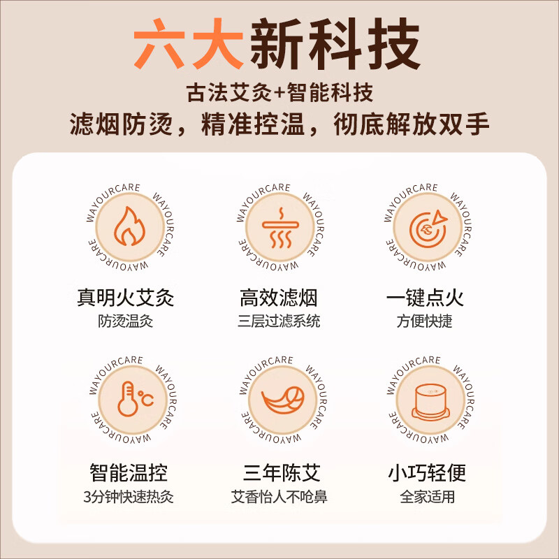 WayourCare砭石单头揉腹仪按摩仪器热敷腰腹部仿人手揉捏减肚子神器 (单位:个)高清大图