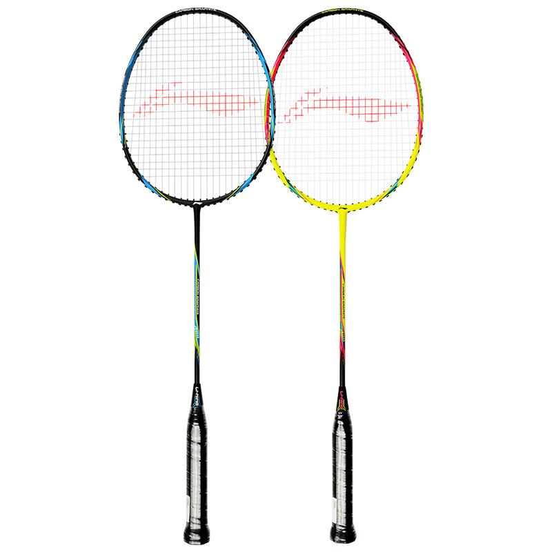李宁 LI-NING 羽毛球拍双拍2支全碳素3u对拍超轻专业初学羽拍套装 A1111 送6支装球(已穿线)