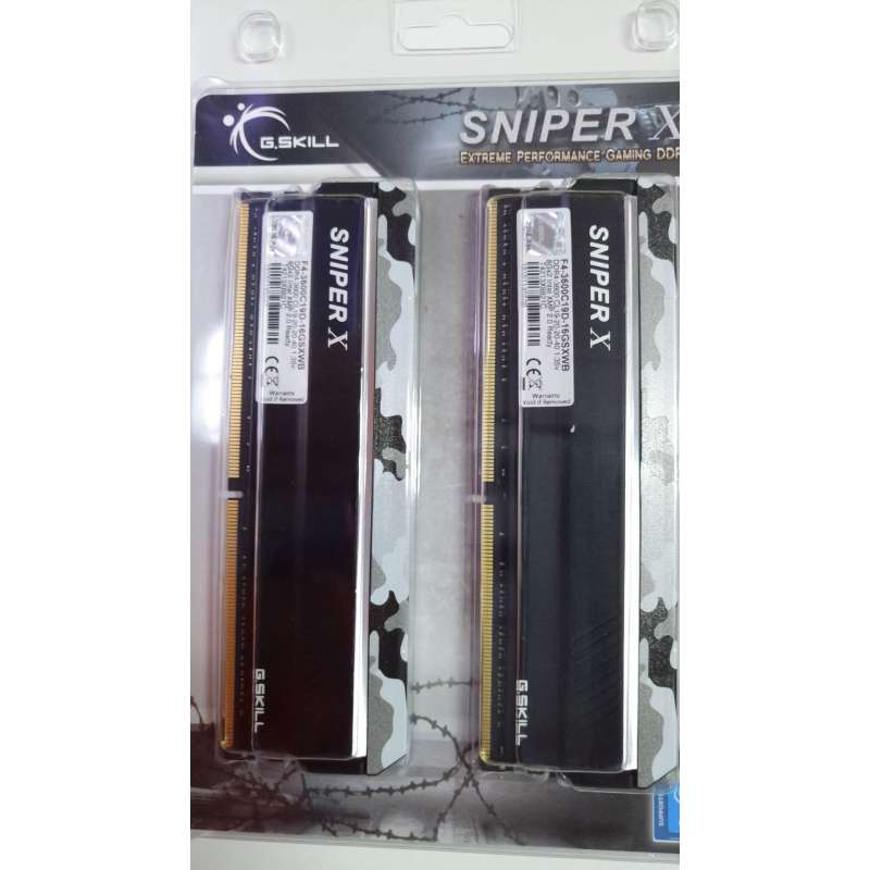 芝奇(G.SKILL) Sniper X 狙击系列 DDR4 3600频 16G(8Gx2)套装 台式机内存