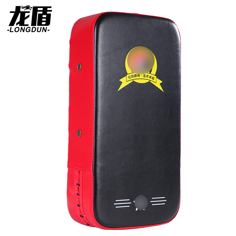 龙盾拳击脚靶手靶跆拳道脚靶 武术搏击泰拳散打训练护具 黑红