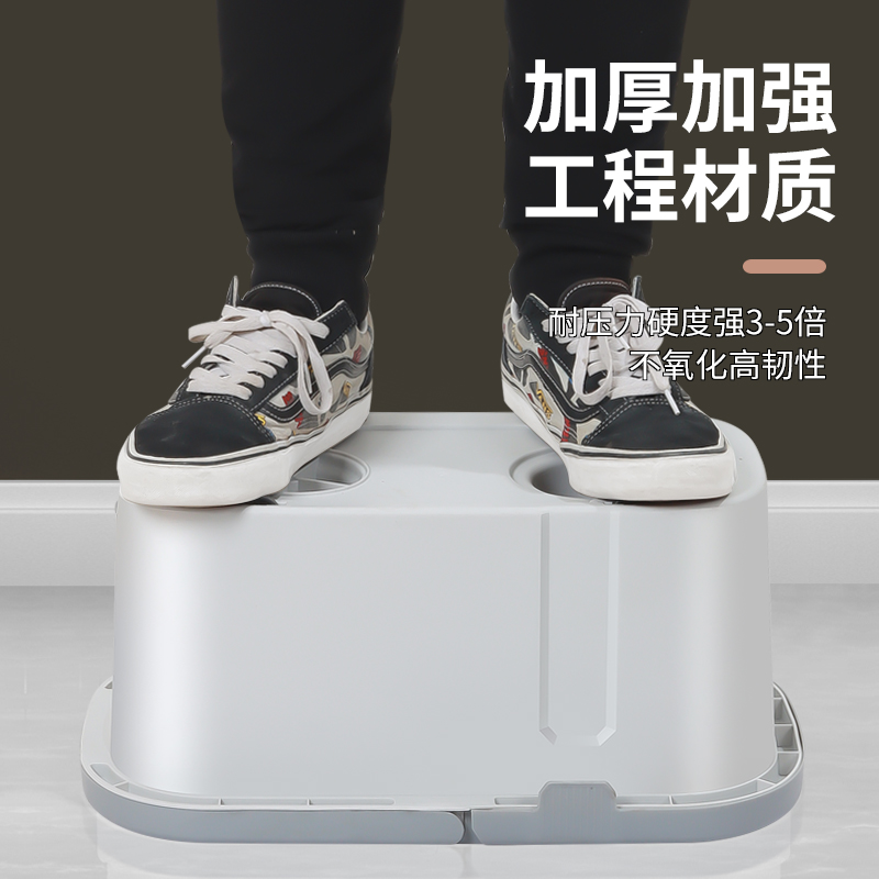 拖把杆旋转通用拖把免手洗家用甩干懒人拖地把头一拖墩布桶拖布净_357高清大图