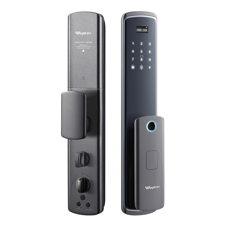 惠氏指纹锁-h6 全自动锂电池防盗门密码锁安全智能门锁指纹识别手机