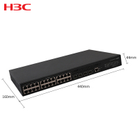 华三(H3C)S1850-28X-PWR 24口全千兆二层WEB网管企业级网络POE交换机 万兆上行