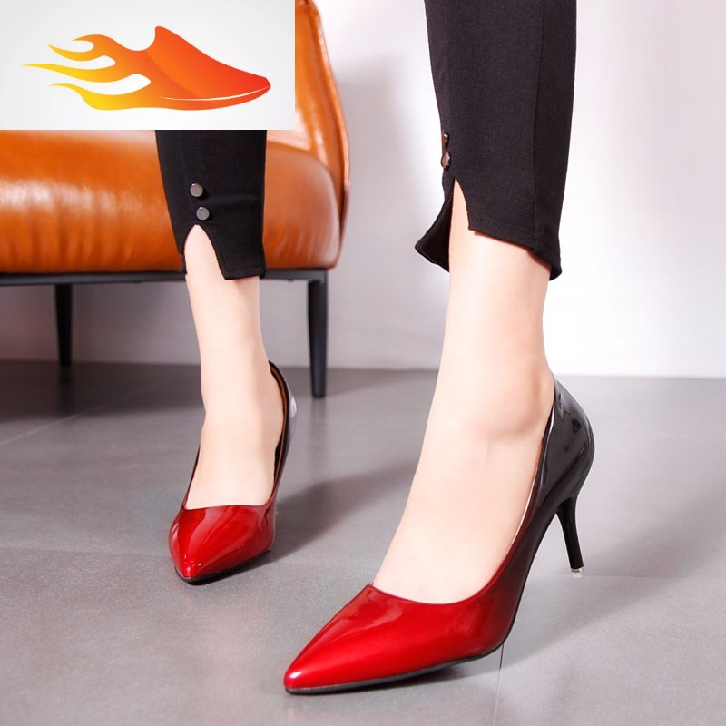 basket)女士尖头单鞋575722219191 fish basket渐变色尖头超高跟鞋细