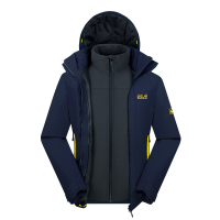Jack Wolfskin 狼爪18秋冬新款男士软壳内胆三合一冲锋衣5118352 男装S码170/92A 宝蓝色1010