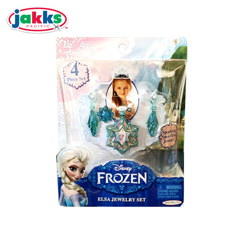 jakks 迪斯尼女孩玩具 动漫周边角色人物扮演 艾莎公主珠寶套裝63600