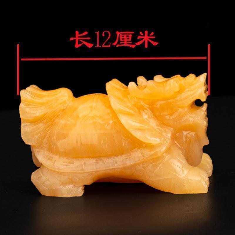 家柏饰(CORATED)玉石龙龟摆件八卦金钱龟母子龙龟办公室高清大图