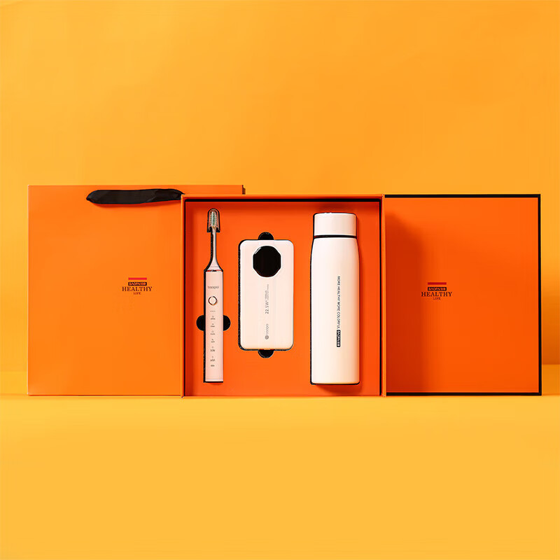 豹牌 礼盒装 BP-T15 橙色 随行套装 保温杯套装高清大图