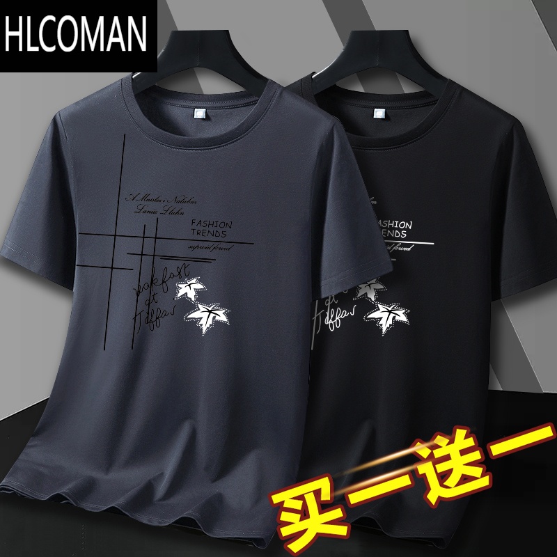 HLCOMAN夏季上班工作服薄款男装干活穿的耐脏耐磨短袖t恤工人速干半截袖高清大图