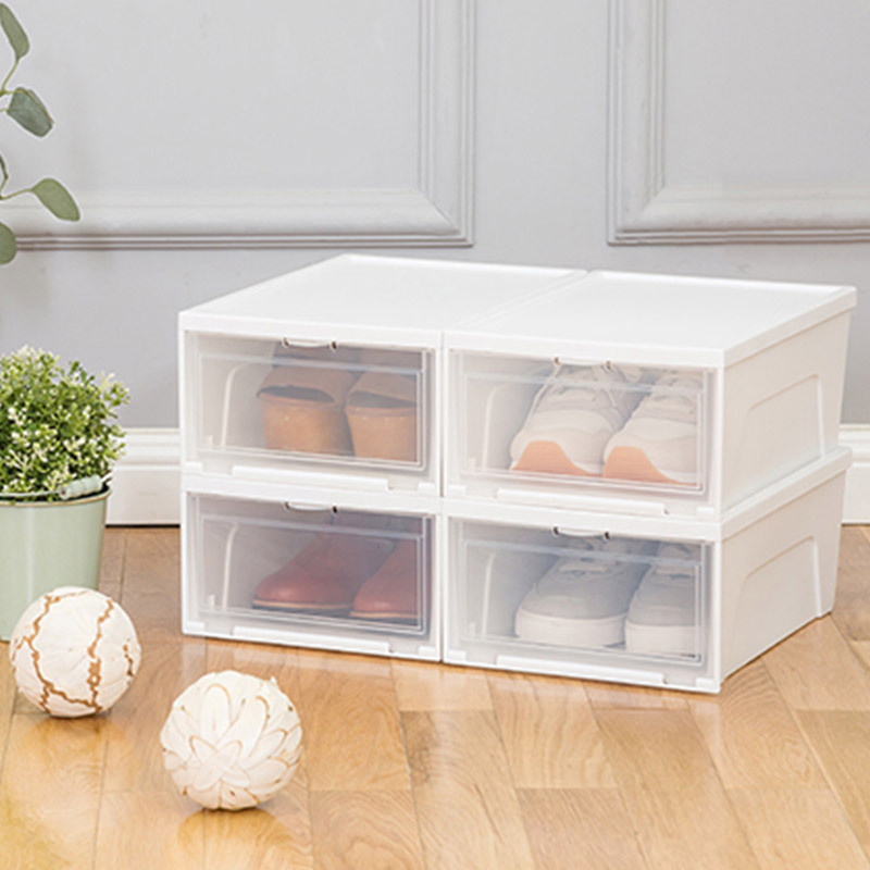 爱丽思透明鞋盒抽屉式鞋盒子日本收纳盒网红球鞋子