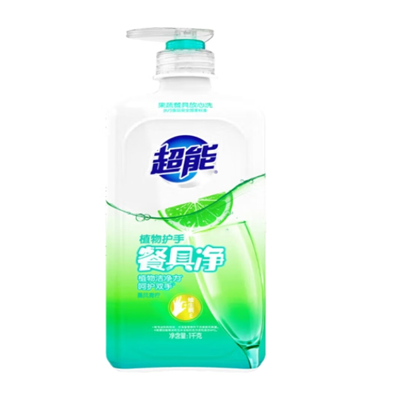 超能 植物护手餐具净1kg(2瓶)