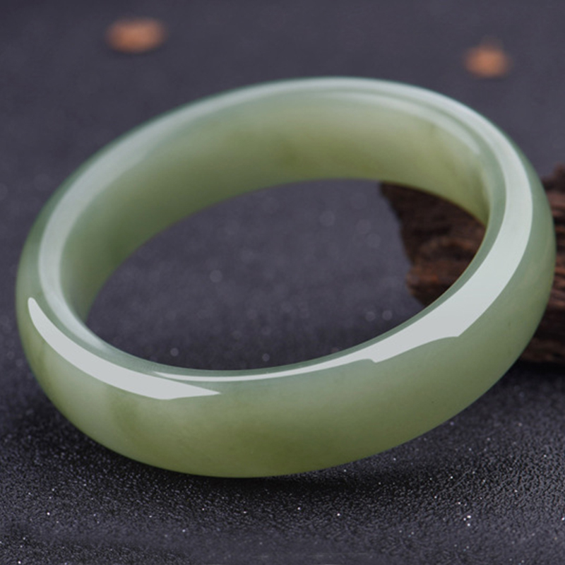 臻玉盈新疆和田玉手镯天然女款青玉手镯女玉石镯子