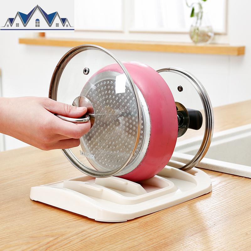 锅盖架坐式沥水放锅盖的架子厨房家用品免打孔置物架带接水家用件_1_462_280高清大图