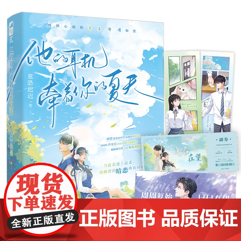 他的耳机牵着你的夏天 意恐迟迟,大鱼文化 江苏凤凰文艺出版社 正版书籍高清大图