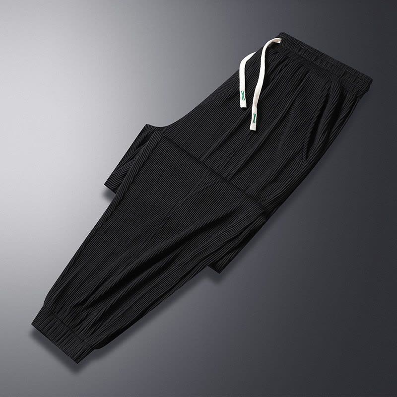 真维斯速干冰丝九分裤男夏季薄款休闲裤户外运动宽松潮流束脚裤子图片