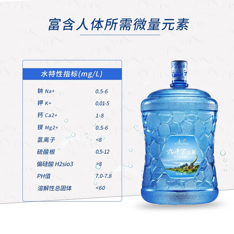 九千万山泉 18L 饮用天然泉水/桶装水 (计价单位:桶)