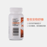 [拯救睡眠]健安喜(GNC) 瓶装褪黑素睡眠片 3毫克 60片 膳食营养补充剂
