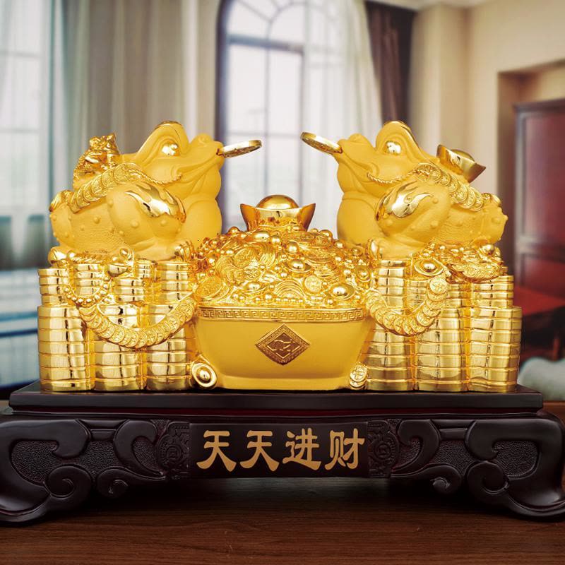 美帮汇金蟾摆件大号一对三足蟾蜍店铺开业礼品客厅前台开业乔迁图片