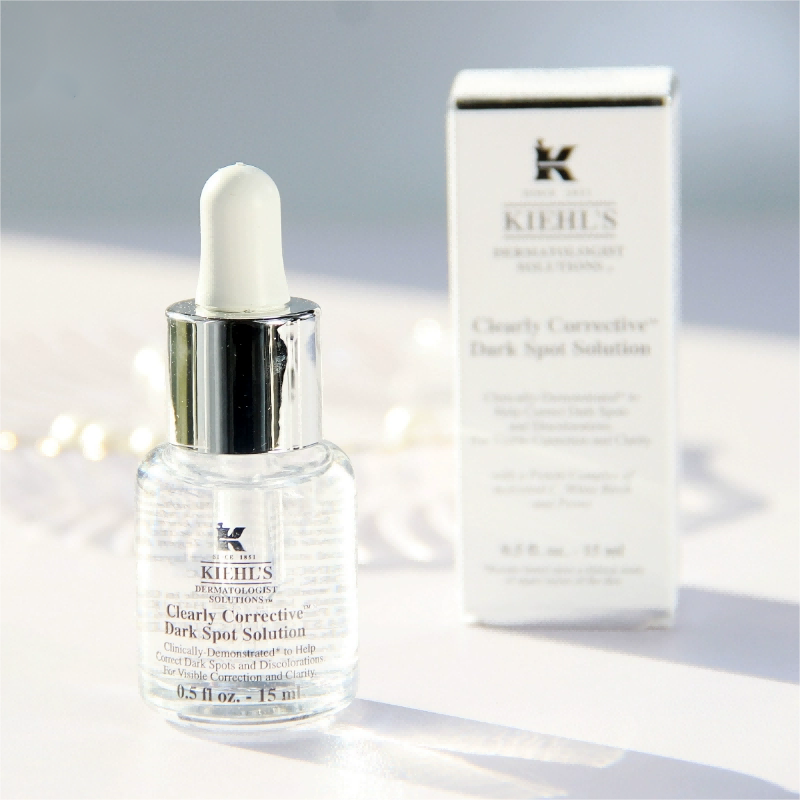 科颜氏安白瓶淡斑VC精华液 美白去黄提亮 改善暗沉 15ml*2瓶高清大图