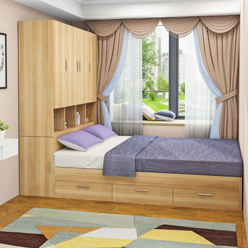 榻榻米床飘窗床一体床柜子组合套装现代简约多功能房小户型床参数