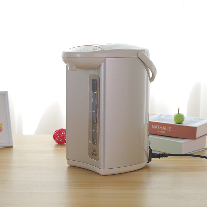 象印电热水壶家用全自动智能水壶保温一体瓶恒温烧水壶wdh40米色