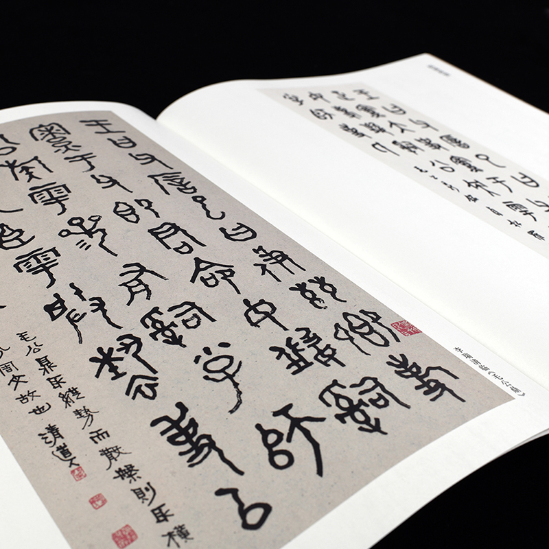 [醉染正版]单本 毛公鼎原拓本+何绍基临本 中国书法传世碑帖精品 16开篆书毛笔字帖原碑帖 简体旁注 初学者临摹本高清大图