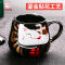 元景 感温变色陶瓷杯 黑色吉祥款
